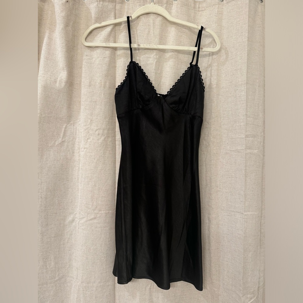 Black Princess Polly slip dress